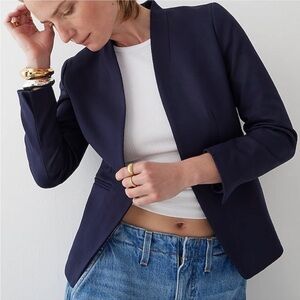 J. Crew Going Out Blazer Navy Blue Size 00 Collegiate